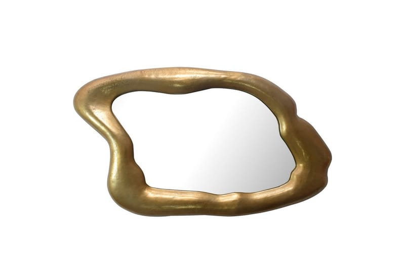 Spegel Wohnling Asymmetrisk tjock metallram oval 100 cm - Inredning - Speglar - Väggspegel