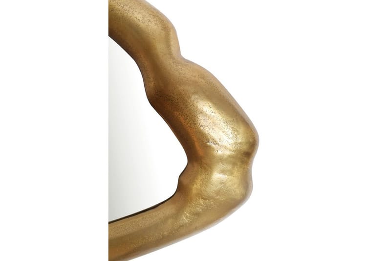 Spegel Wohnling Asymmetrisk tjock metallram oval 100 cm - Inredning - Speglar - Väggspegel