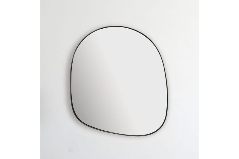 Spegel Wohnling Asymmetrisk tjock metallram oval 60 cm - Inredning - Speglar - Väggspegel