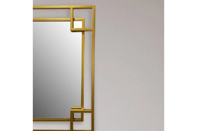 Spegel Wohnling Fyrkantig Geometrisk 60 cm Metallram Modern - Inredning - Speglar - Väggspegel