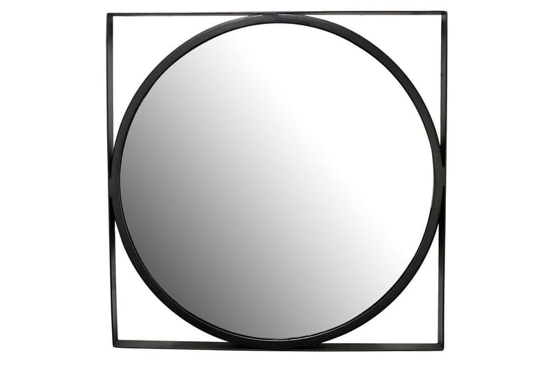 Spegel Wohnling Fyrkantig Ram Rund 54 cm Modern, undefined