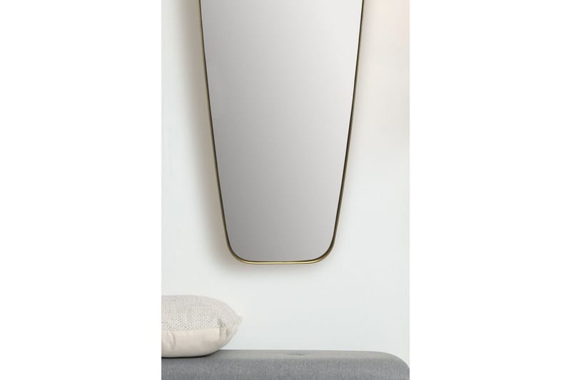 Spegel Wohnling Rektangulärt guld 100 cm klassisk metallram modern - Inredning - Speglar - Väggspegel