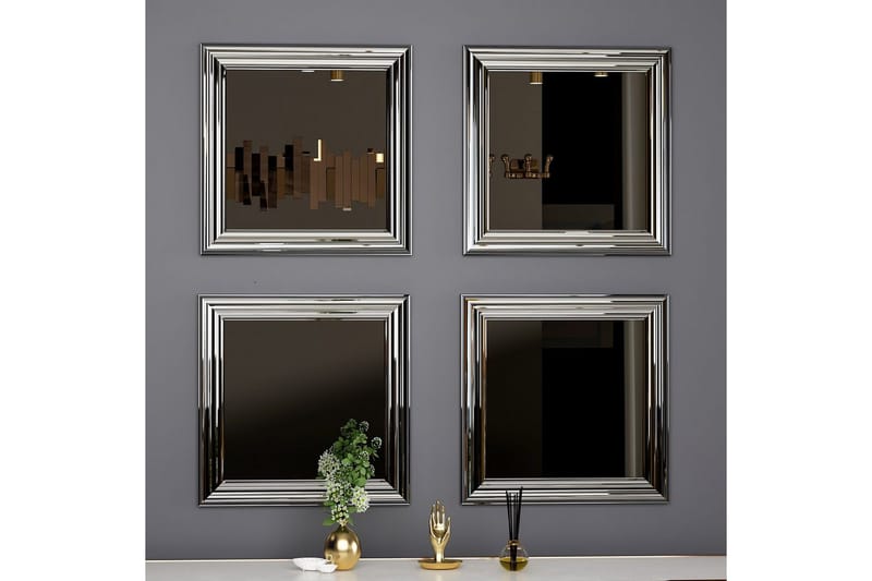 Spegelset (4 delar) Miyo Argentu - Zurellentu - Inredning - Speglar - Spegelmöbler - Spegelkub