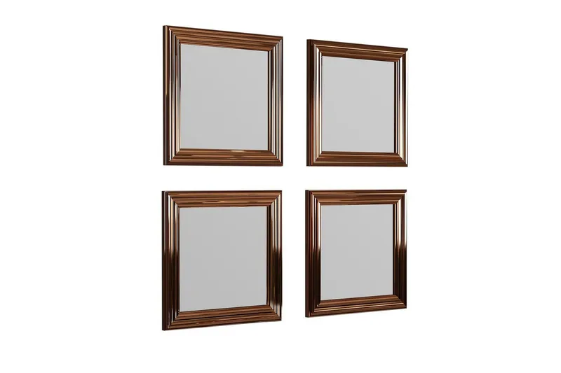 Spegelset (4 delar) Miyo Brons, Brons