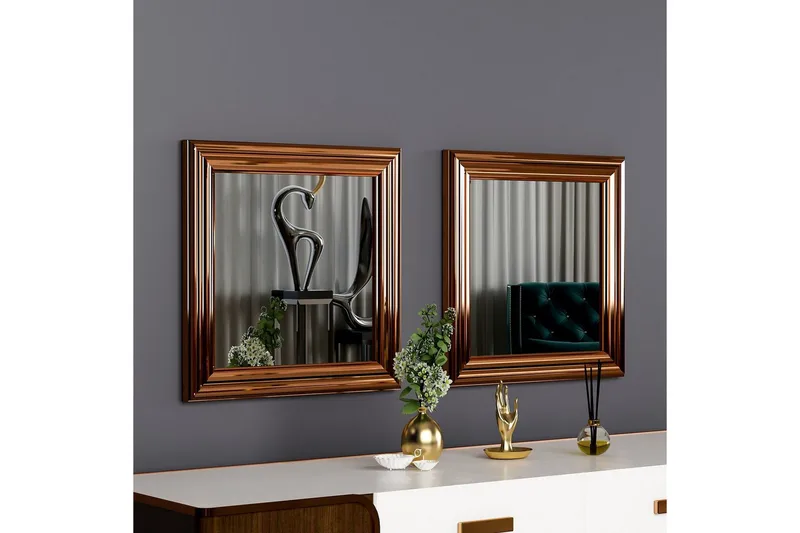 Spegelset (2 delar) Dorougradwyn Brons - Brons - Inredning - Speglar - Väggspegel