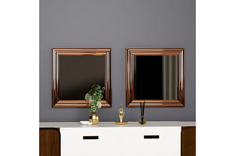 Spegelset (2 delar) Dorougradwyn Brons - Brons - Inredning - Speglar - Väggspegel