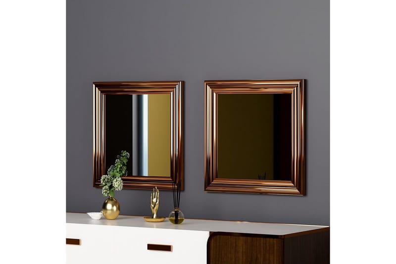 Spegelset (2 delar) Dorougradwyn Brons - Brons - Inredning - Speglar - Väggspegel