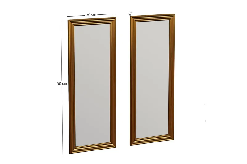 Spegelset (2 delar) Miyoshi Rany - Rany - Inredning - Speglar - Väggspegel