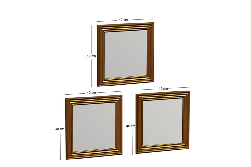 Spegelset (3 delar) Gausberto Rany - Rany - Inredning - Speglar - Väggspegel