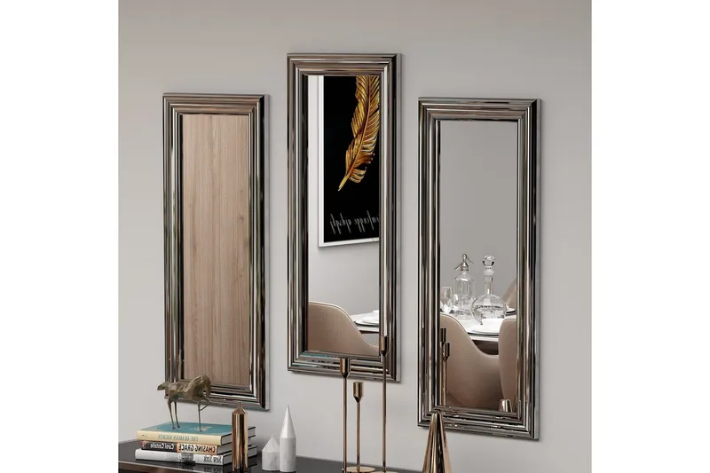 Spegelset (3 delar) Sudavia Argentu - Zurellentu - Inredning - Speglar - Väggspegel