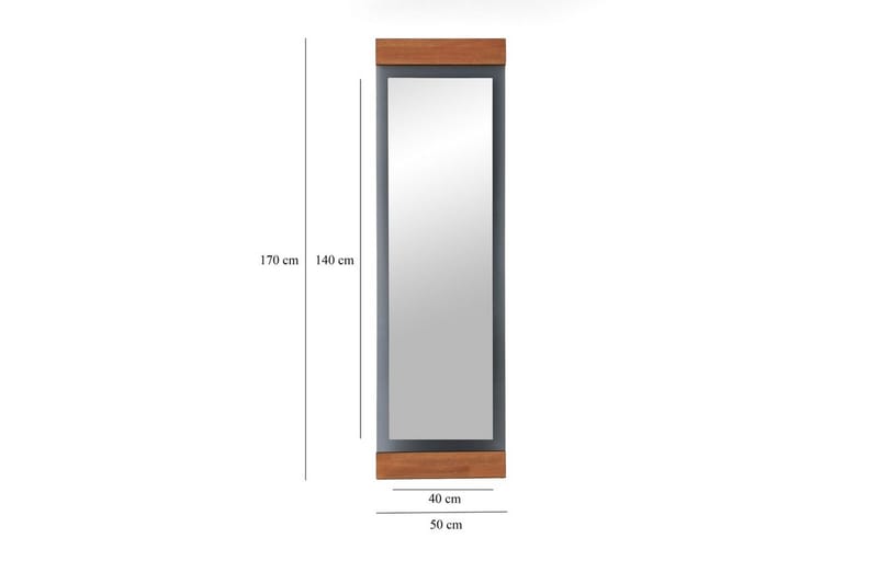 Stationsspegel Ataturs Ek / fume - Ek / fume - Inredning - Speglar - Väggspegel