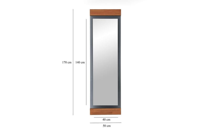Stationsspegel Ataturs Ek / fume - Ek / fume - Inredning - Speglar - Väggspegel