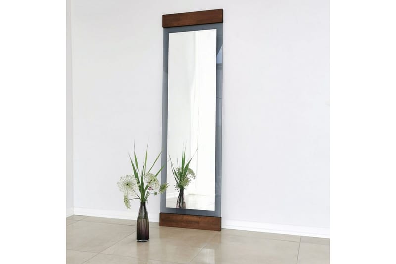 Stationsspegel Ataturs Valnöt / Rök - Valnöt / Rök - Inredning - Speglar - Väggspegel