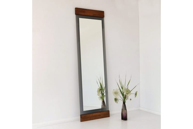 Stationsspegel Ataturs Valnöt / Rök - Valnöt / Rök - Inredning - Speglar - Väggspegel