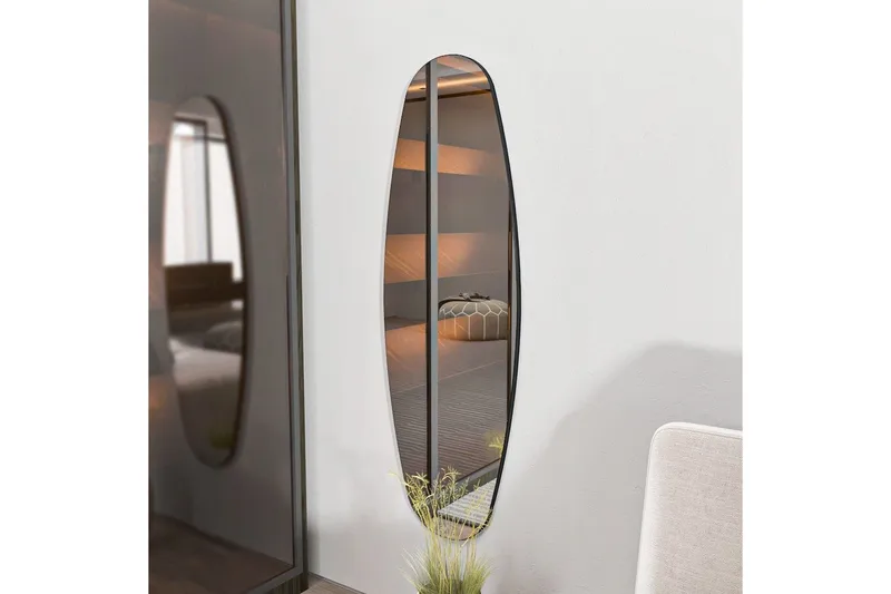 Stationsspegel Keiichi Transparent - Ljusfärgat trä - Inredning - Speglar - Väggspegel