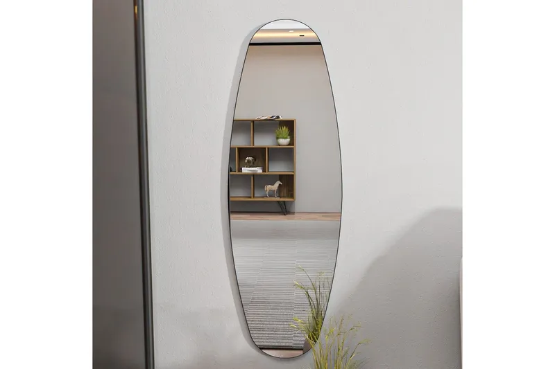 Stationsspegel Keiichi Transparent - Ljusfärgat trä - Inredning - Speglar - Väggspegel