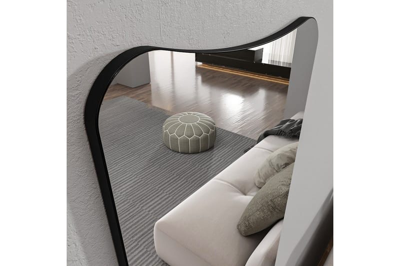 Stationsspegel Vitros Transparent / Svart - Svart/Vit - Inredning - Speglar - Väggspegel