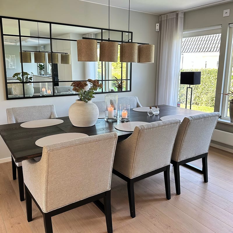 Stor helkroppsspegel 110x220cm | Spröjsad | Svart ram - Inredning - Speglar - Helkroppsspegel