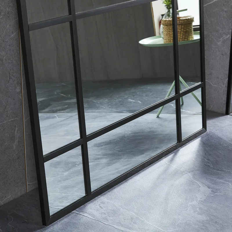 Stor helkroppsspegel 110x220cm | Spröjsad | Svart ram - Inredning - Speglar - Helkroppsspegel