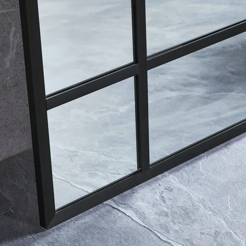 Stor helkroppsspegel 110x220cm | Spröjsad | Svart ram - Inredning - Speglar - Helkroppsspegel