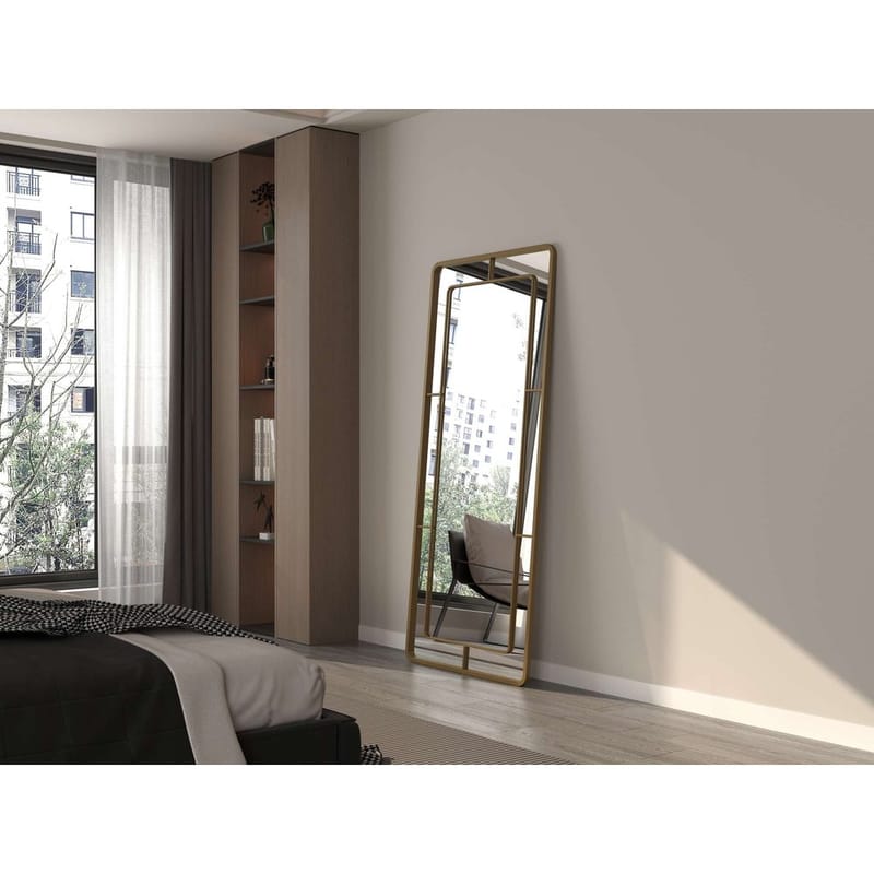 Sylron Golvspegel 80x180 cm - Guld - Inredning - Speglar - Helkroppsspegel