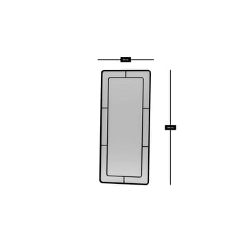 Sylron Golvspegel 80x180 cm - Svart - Inredning - Speglar - Helkroppsspegel