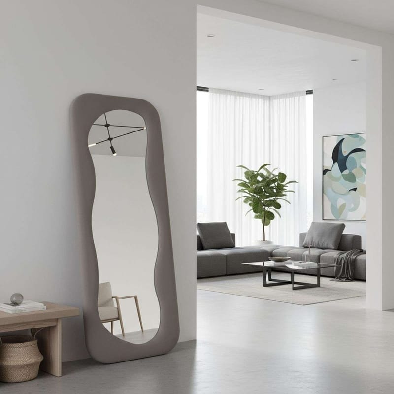 Taharoa Golvspegel 65x170 cm - Taupe - Inredning - Speglar - Helkroppsspegel
