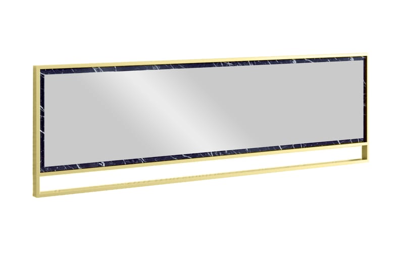 Abla Spegel 122 cm - Guld|Svart - Väggspegel - Hallspegel