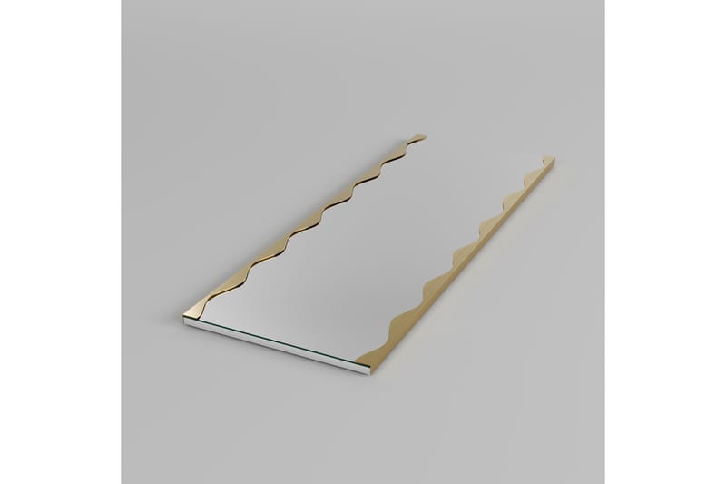 Akol Spegel 50 cm Rektangulär - Guld - Inredning - Speglar - Väggspegel