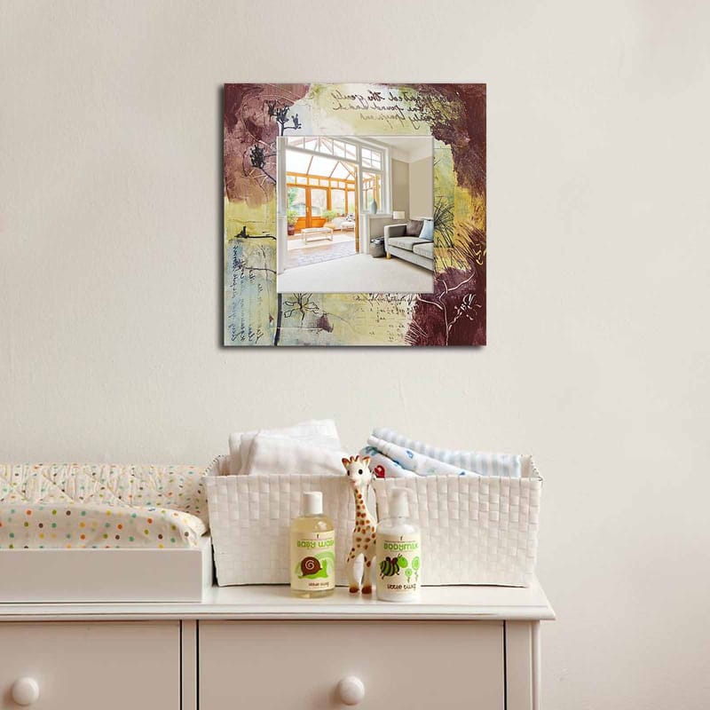 Armavir Dekorspegel 50x50 cm Abstract - Plexiglas/Flerfärgad - Inredning - Speglar - Väggspegel