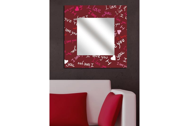 Armavir Dekorspegel 50x50 cm Christmas Love - Plexiglas/Flerfärgad - Inredning - Speglar - Väggspegel
