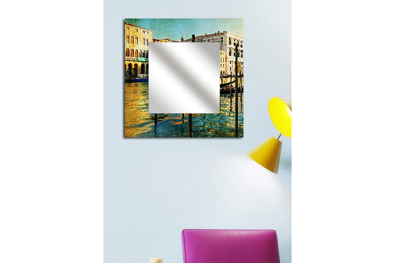 Armavir Dekorspegel 50x50 cm City - Plexiglas/Flerfärgad - Inredning - Speglar - Väggspegel