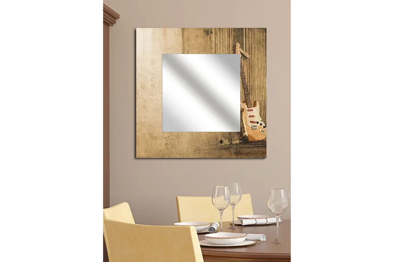 Armavir Dekorspegel 50x50 cm Music, Plexiglas/Flerfärgad