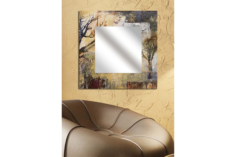 Armavir Dekorspegel 50x50 cm Nature - Plexiglas/Flerfärgad - Inredning - Speglar - Väggspegel