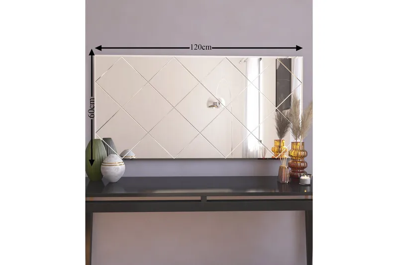 Assa Spegel 60 cm Rektangulär - Vit - Inredning - Speglar - Väggspegel