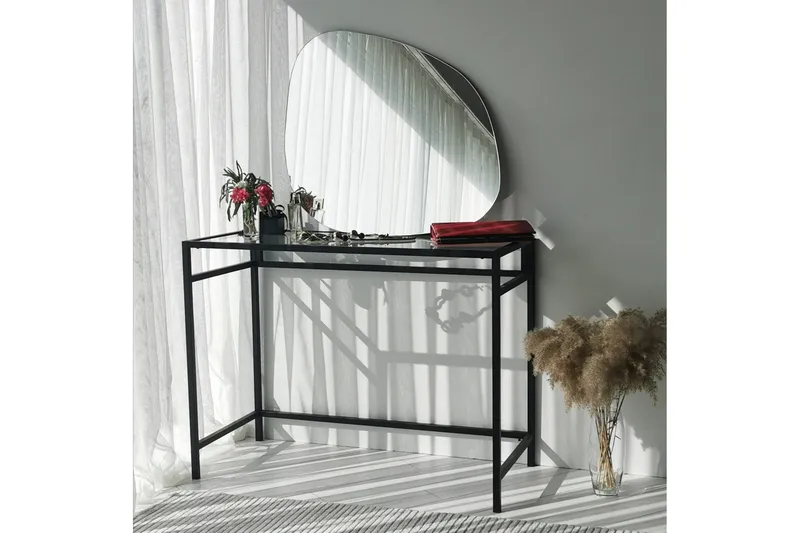 Asymmetrisk Spegel 67x85 cm - Svart - Inredning - Speglar - Väggspegel