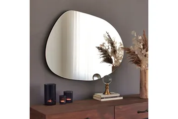 Asymmetrisk Spegel 75x55 cm - Svart - Inredning - Speglar - Väggspegel