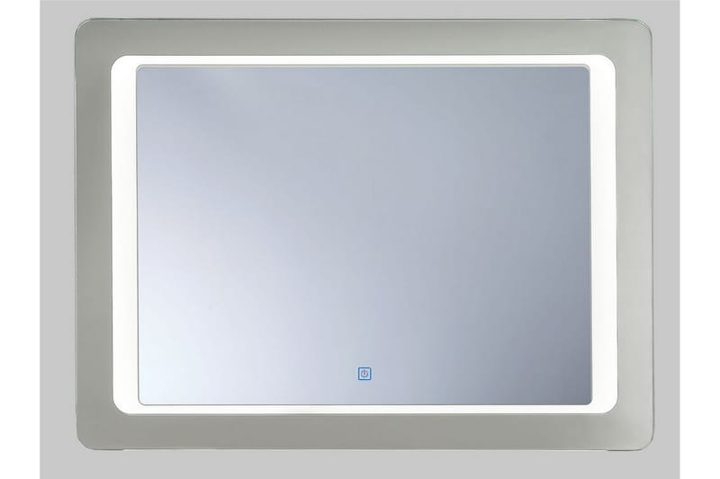 Attancourt Spegel med LED-Belysning - Silver - Väggspegel - Hallspegel