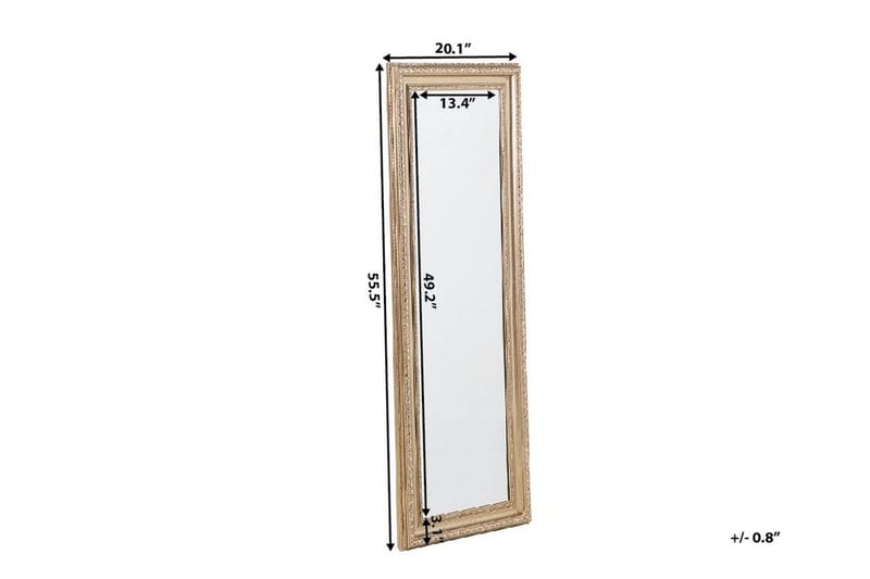 Aurillac Spegel 51 cm - Guld - Inredning - Speglar - Väggspegel