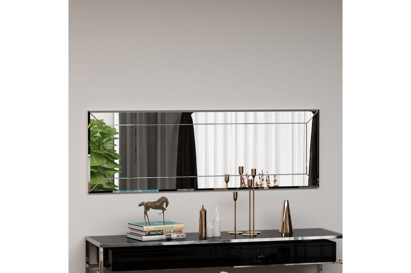 Azus Spegel 40 cm Rektangulär - Vit - Väggspegel - Helkroppsspegel - Hallspegel