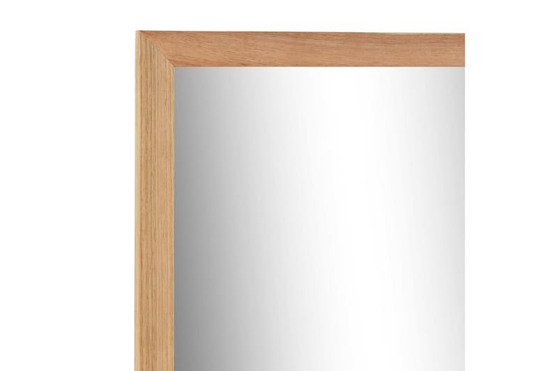 Badrumsspegel 60x12x62 cm massivt valnötsträ - Brun - Väggspegel - Hallspegel