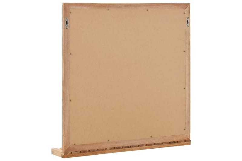 Badrumsspegel 60x12x62 cm massivt valnötsträ - Brun - Inredning - Speglar - Väggspegel