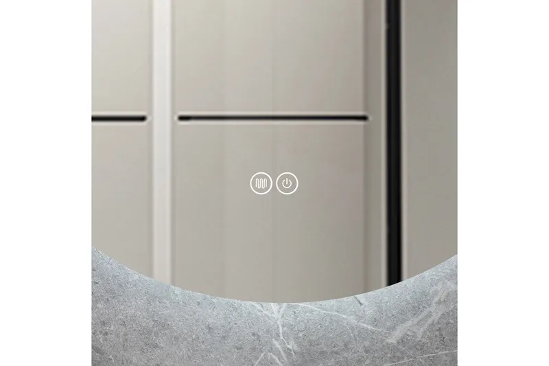 Badrumsspegel Rund 100 cm med LED-belysning och anti-fog - Lyfco - Inredning - Speglar - Väggspegel