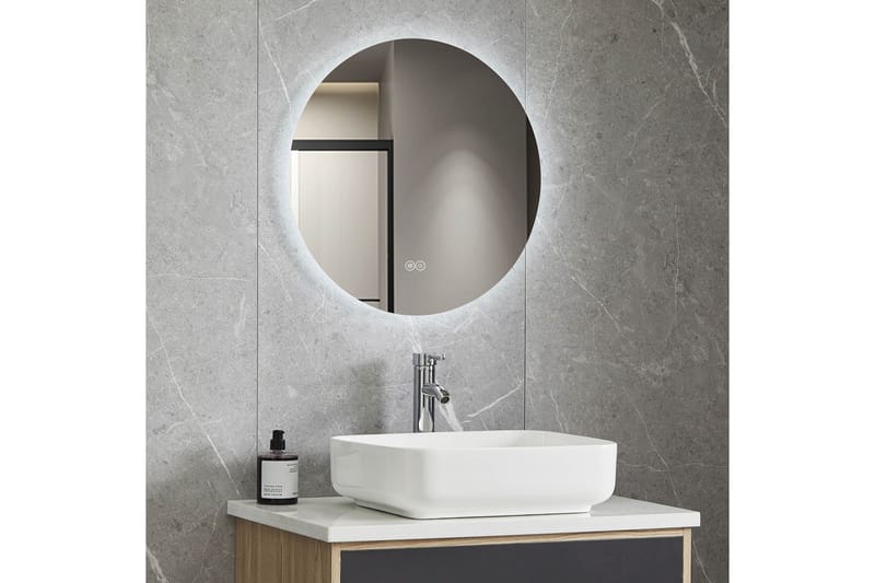 Badrumsspegel Rund 100 cm med LED-belysning och anti-fog - Lyfco - Inredning - Speglar - Väggspegel