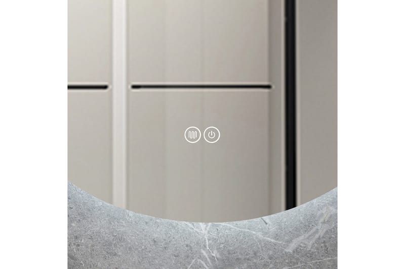 Badrumsspegel Rund 40 cm med LED-belysning och anti-fog - Lyfco - Inredning - Speglar - Väggspegel