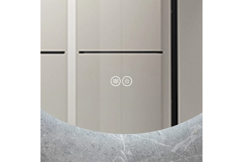 Badrumsspegel Rund 60 cm med LED-belysning och anti-fog - Lyfco - Inredning - Speglar - Väggspegel