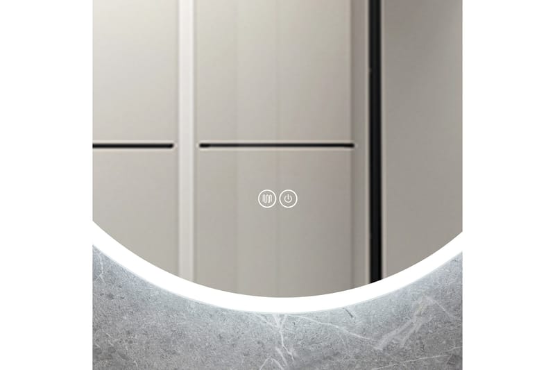 Badrumsspegel Rund 60 cm med LED-belysning och anti-fog - Lyfco - Inredning - Speglar - Väggspegel