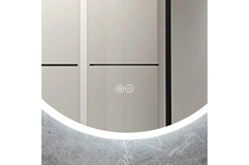 Badrumsspegel Rund 60 cm med LED-belysning och anti-fog - Lyfco - Inredning - Speglar - Väggspegel