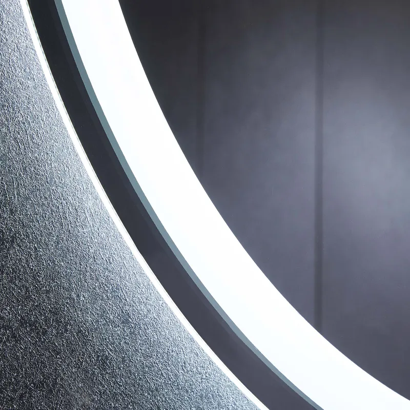 Badrumsspegel Rund 80 cm med LED-belysning, anti-fog och dimmer - Lyfco - Inredning - Speglar - Väggspegel