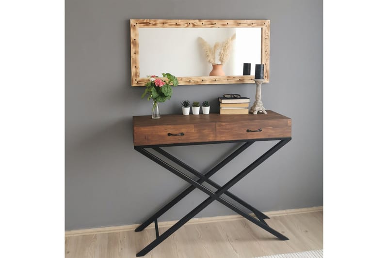 Bahiya Dekorationsspegel 110 cm - Valnöt - Inredning - Speglar - Väggspegel